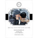 White and Black Initial Connection Photo Save the Date Cards Image 5 of 6